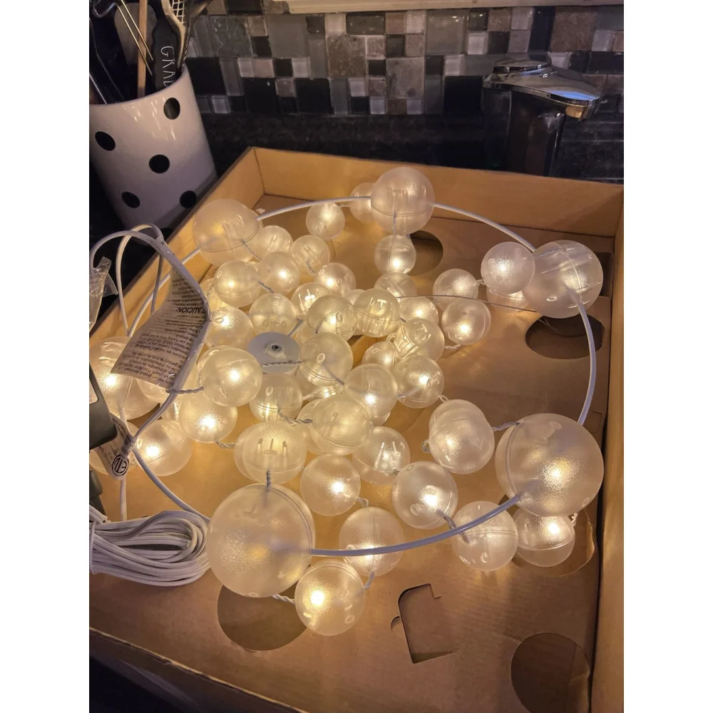 New IKEA GLANSA LYSA Ball Chandelier